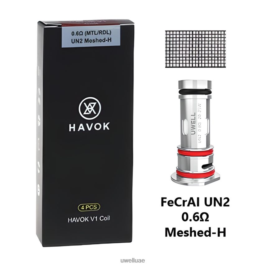 UWELL HAVOK V1 لفائف (4-حزمة) 0.6 أوم 40H4P4151 | UWELL UAE
