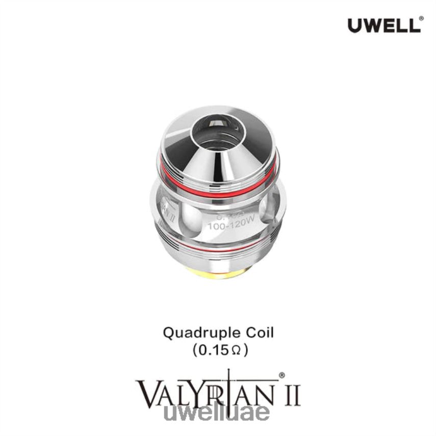 UWELL VALYRIAN 2 ملفات بديلة (عبوة من قطعتين) رباعي 0.15ohm 40H4P431 | UWELL UAE